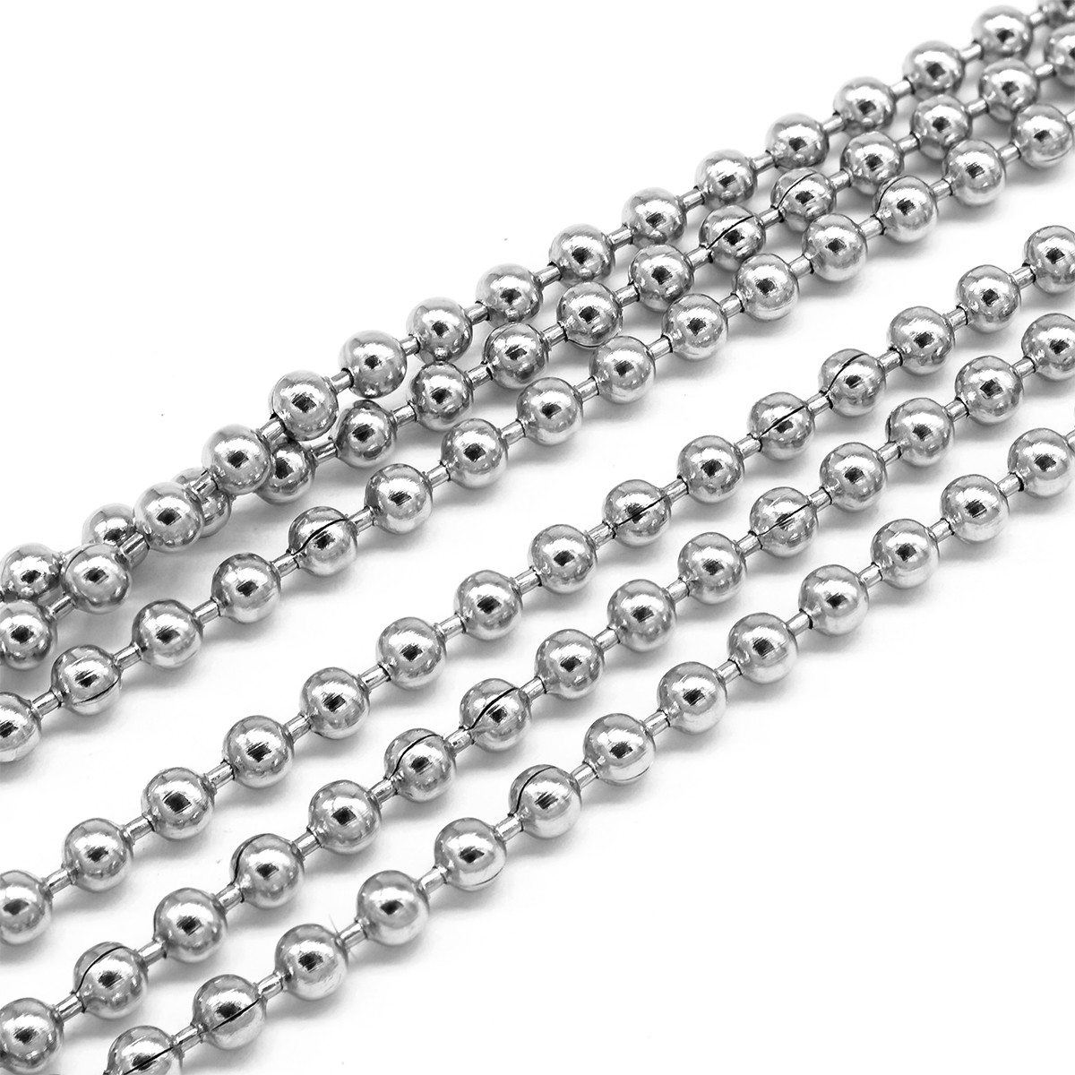 Ланцюг Плетіння Перлина, Неіржавка сталь, Розмір: Діаметр 2 мм, 5 м, фото 1