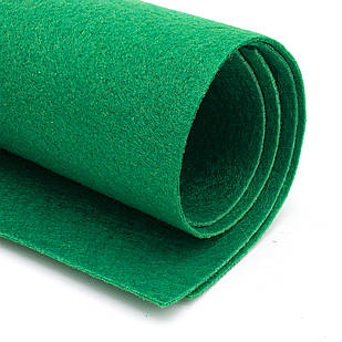 Фетр, Поліестер, Колір: Зелений, Розмір: 298-300x198-200x2мм, 2 шт