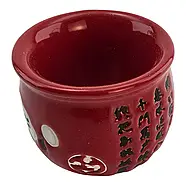 Чайний набір керамічний «Сакура», червоний, чайник 620 мл + 4 чашки 40 мл, фото 5