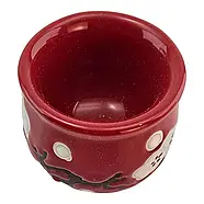 Чайний набір керамічний «Сакура», червоний, чайник 620 мл + 4 чашки 40 мл, фото 7