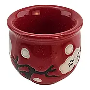 Чайний набір керамічний «Сакура», червоний, чайник 620 мл + 4 чашки 40 мл, фото 8