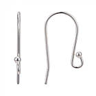 Срібло 925 Швензи Гачок, Колір: Срібло, Розмір: 25х15мм, Товщина 0.8 мм, Отвір 2 мм, 1 пара, фото 5