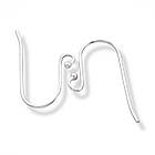 Срібло 925 Швензи Гачок, Колір: Срібло, Розмір: 25х15мм, Товщина 0.8 мм, Отвір 2 мм, 1 пара, фото 8