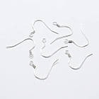 Срібло 925 Швензи Гачок, Колір: Срібло, Розмір: 15х18х1мм, Штифт 0.5мм, Отвірі 1.5 мм, 1 пара, фото 8