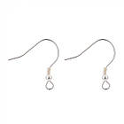 Срібло 925 Швензи Гачок, Колір: Срібло, Розмір: 17х19мм, Штифт 0.6мм, Отвірі 1.5 мм, 2 пары, фото 7