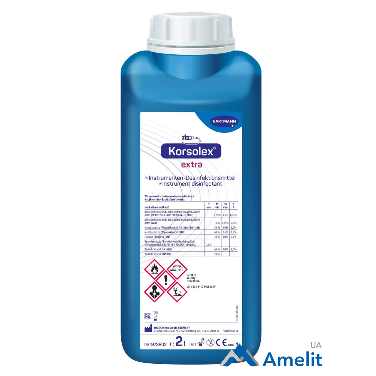 Засіб для дезінфекції Korsolex Extra (Bode Chemie), флакон 2 л