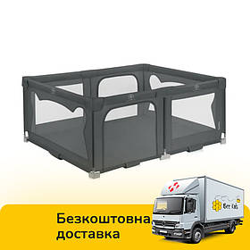 Манеж дитячий ігровий Lionelo Florence Easy Fold Grey Graphite (складний, сумка для зберігання) Сірий
