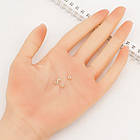 Срібло 925 Бусіни, Круглі, Колір: Срібло, Розмір: 4х3.5мм, Отвір 1.5 мм, фото 4