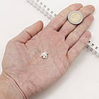 Срібло 925 Підвіска Слон, з кільцем, Колір: Срібло, Розмір: 11х11х7мм, Отвірі 4 мм, 1 шт, фото 2