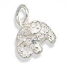 Срібло 925 Підвіска Слон, з кільцем, Колір: Срібло, Розмір: 11х11х7мм, Отвірі 4 мм, 1 шт, фото 6