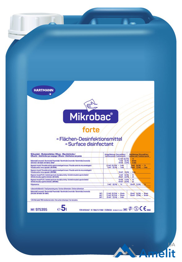 Засіб для дезінфекції Mikrobac Forte (Bode Chemie), каністра 5 л