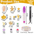 Набір для виготовлення Прикрашань, Колір: Мікс Розмір: 190х130х20 мм, приблизно 3960 шт./набір, 1 набор, фото 6