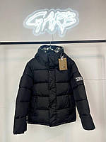 Куртка Burberry Женская Зимняя Длинная Стильная Модная Черная Пуховая Курточка Теплая Верхняя Одежда Пуховик Жилет Оверсайз