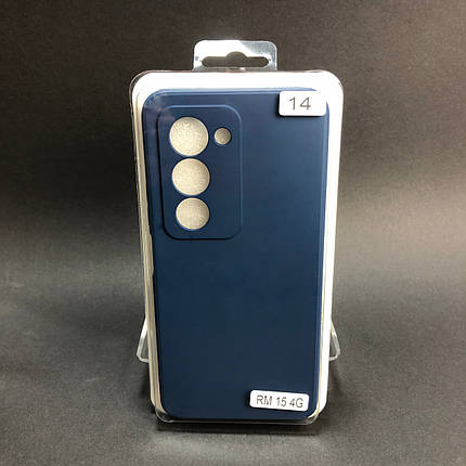 Чохол силіконовий для телефона Xiaomi Redmi 15 4G 171 mm Silicone Orig FULL No14 Dark Blue 4you, фото 1