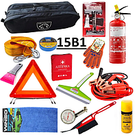 Набір автомобіліста 15 предметів Peugeout (оптом дешевше!) Автонабір