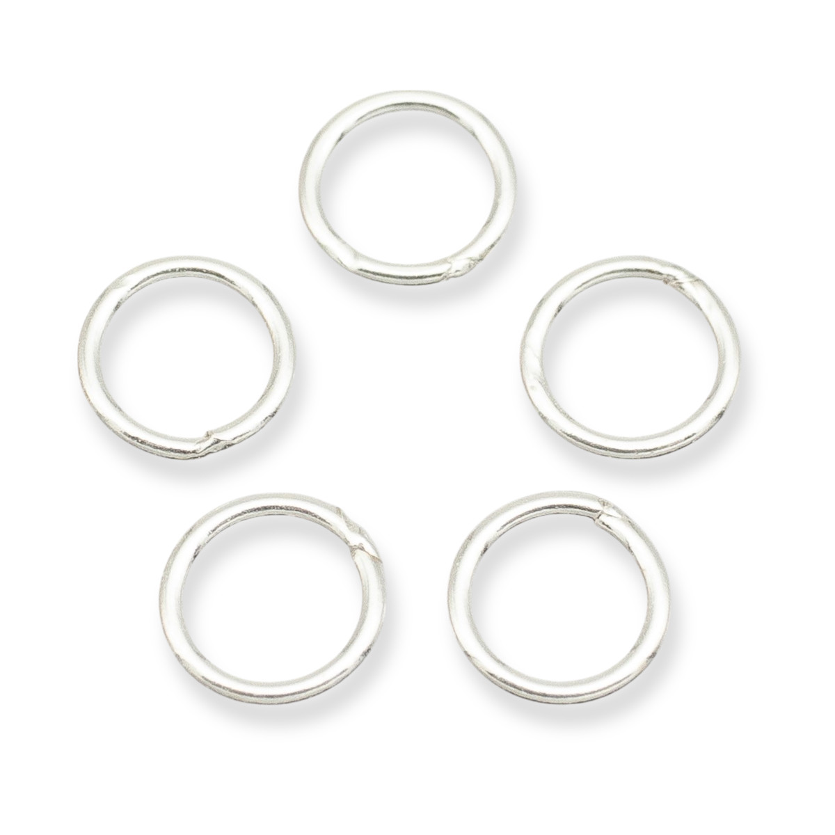 Срібло 925 Колічки Одинарні Нероз'ємні, Розмір: 5х0.7 мм, Внутрішній Діаметр 3 мм, 5 шт, фото 1