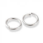 Срібло 925 Родовані Колечки З'єднувальні одинарні Відкриті, 8х0.8 мм, 2 шт, фото 3