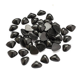 Носики для Іграшок, Трикутні, Чорний, Довжина 16.5 мм, Ширина 13 мм, Товщина 5.5 мм, (50 шт.)