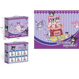 Дитяча кухня Куромі духова піч, посуд, плита, каструля, сковорідка, ніж, лопатка, декоративна їжа