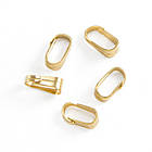 Тримачі для Підвісок, Неіржавка сталь, Покриття Золото 18К, Розмір: 6x3x2.2 мм, Внутр. 5.5x2.5мм, 20 шт, фото 6