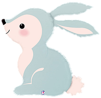 Фольгована кулька велика фігура Заєць 64x68 cm Grabo у пак