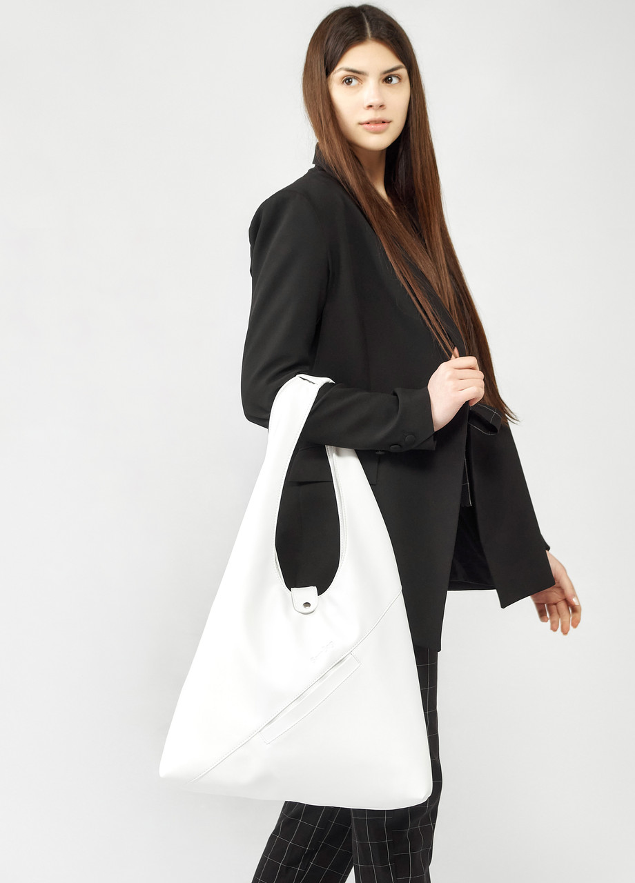 Жіноча сумка Sambag HOBO M біла (53200008), фото 1