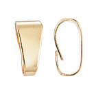 Тримачі для Підвісок, Неіржавка сталь, Покриття Золото 24К, Розмір: 7х3.5х3.2 мм, Внутр. 6х3мм, 10 шт, фото 8