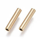 Бусини Трубочки, Неіржавка сталь, Іонне покриття (IP), Колір: Золото, Розмір: 15х3мм, Отвір 2 мм, (10 шт.), фото 5