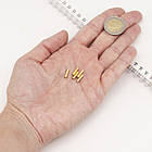 Бусини Трубочки, Неіржавка сталь, Іонне покриття (IP), Колір: Золото, Розмір: 10х3мм, Отвір 2 мм, (10 шт.), фото 2