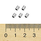 Бусини Трубочки, Неіржавка сталь, Іонне покриття (IP), Розмір: 6х3мм, Отвір 2 мм, 10 шт./паковання, 1 упаковка, фото 3