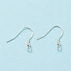 Срібло 925, Швензи Гачок, Розмір: Довжина: 18 мм, Ширина: 17~19 мм, Товщина 0.6 мм, Отвір 2 мм, 1 пара, фото 6