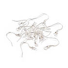 Срібло 925, Швензи Гачок, Розмір: Довжина: 18 мм, Ширина: 17~19 мм, Товщина 0.6 мм, Отвір 2 мм, 1 пара, фото 8