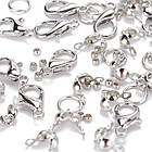 Набір для виготовлення Ювелірних виробів, Сплав, Колір: Платина, 7.4х7.2х1.7см, 650 шт./набір, 1 набор, фото 6