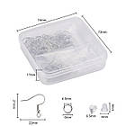 Набір для виготовлення Сережок, Неіржавка сталь, 7.4х7.2х1.7 см, 180 шт./набір, 1 набор, фото 3