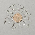 Набір для виготовлення Сережок, Неіржавка сталь, 7.4х7.2х1.7 см, 180 шт./набір, 1 набор, фото 6