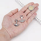 Застібка Гачок, Неіржавка сталь, Якір, Іонне Покриття (IP), 2 Отвори, Розмір: 31х24х6мм, 2 шт, фото 2