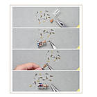 Тримачі Гвинтові Штифти з петлею, для Бусин із Напівотворством, Залізо, Колір: Мікс, Розмір: 8х4х1мм, 1 набор, фото 3