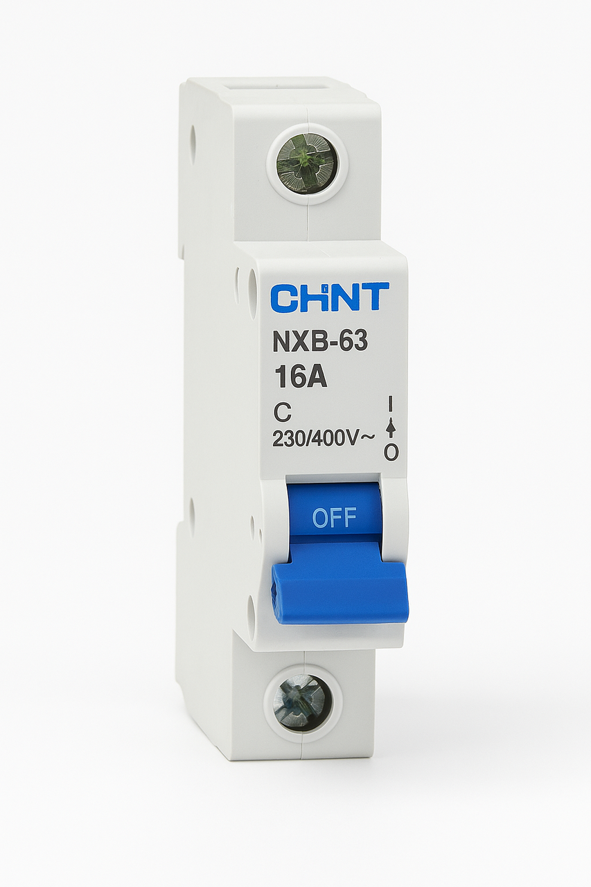 Автоматичний вимикач постійного струму CHINT NXB-63 1P 16A, фото 1