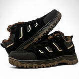 Кросівки чоловічі зимові з хутром чорні (Сгб-11-5), фото 5