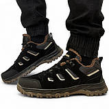 Кросівки чоловічі зимові з хутром чорні (Сгб-11-5), фото 6