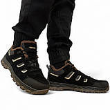 Кросівки чоловічі зимові з хутром чорні (Сгб-11-5), фото 8