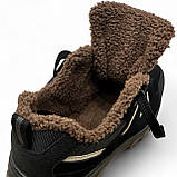 Кросівки чоловічі зимові з хутром чорні (Сгб-11-5), фото 10