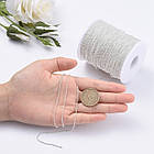 Ланцюг Плетіння Перлина, Латунь, Паяна, Колір: Срібло, Дзвено: Діаметр 1.5 мм, 4 м, фото 4