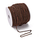 Ланцюг Залізо Rolo, Кругле Дзвено, Непаяна, Колір: Мідь, Дзвено: 3х1мм, 5 м, фото 7