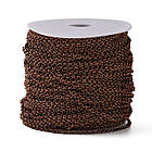 Ланцюг Залізо Rolo, Кругле Дзвено, Непаяна, Колір: Мідь, Дзвено: 3х1мм, 5 м, фото 8