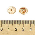 Основа для значка/Броші з Платформою та Застібкою Цанга-Метелик, Колір: Золото, 12х5 мм, Отвір 1.6 мм, (5 шт.), фото 3