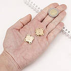 Застібка Кнопка, для сумки/Кошелька, Сплав, Магнітна, Колір: Світле Золото, Розмір: 19x19x5.5мм, 2 комплекта, фото 2