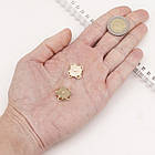 Застібка Кнопка, для сумки/Кошелька, Сплав, Магнітна, Колір: Світле Золото, Розмір: 14х14х4мм, (2 шт.), фото 2