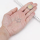 Застібка Карабін-Лобстер, Полірована Медична Сталь, 9х6х3мм, Отвір 1 мм, 5 шт, фото 2