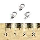 Застібка Карабін-Лобстер, Полірована Медична Сталь, 9х6х3мм, Отвір 1 мм, 5 шт, фото 3
